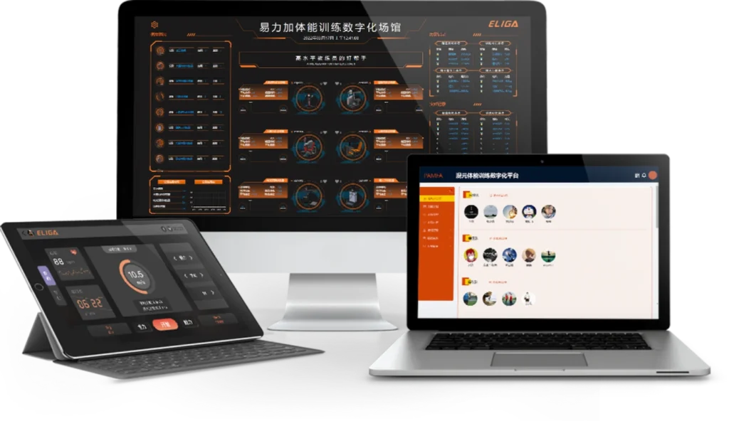Облачная платформа PAMFA: дашборды аналитики биомеханики и управления умным оборудованием на ноутбуке и планшете